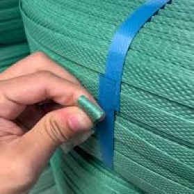 Dây Đai Nhựa PP Bấm Bọ Sắt Tay Màu Xanh