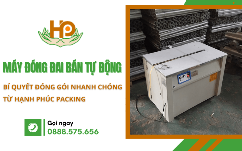 Máy đóng đai bán tự động
