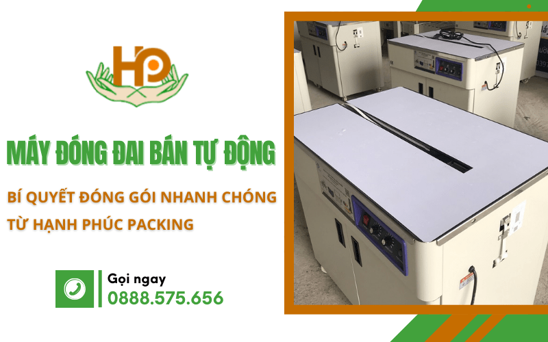 Máy đóng đai bán tự động